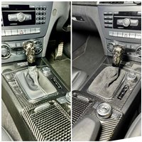 Mercedes W204 AMG C63 Schaltknauf Schaltsack Alcantara leder schaltmanschette