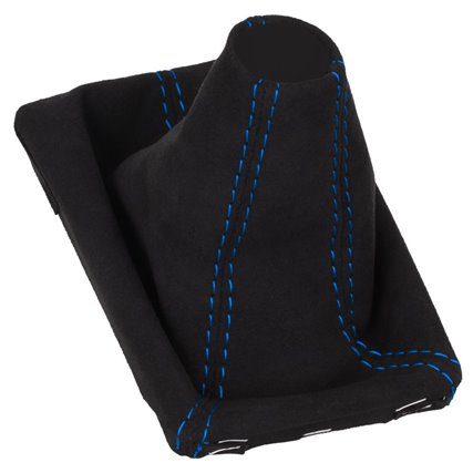 Porsche Macan Typ 95B Funda de palanca de cambios, Alcantara azul Porsche Macan Typ 95B Funda de palanca de cambios, Alcantara azul