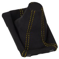 Porsche Macan Typ 95B Schaltmanschette, Alcantara Naht gelb