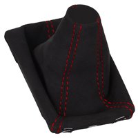 Porsche Macan Typ 95B Gear shift gaiter, Alcantara seam red