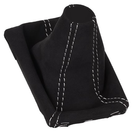 Porsche Macan Typ 95B Vites değiştirme körüğü, Alcantara dikişli gümüş