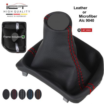 VW T6 Bus soufflet de levier de vitesse en Alcantara® et cuir, automatique VW T6 Bus soufflet de levier de vitesse en Alcantara® et cuir, automatique