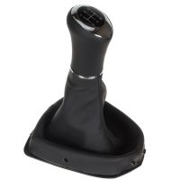 Citroen Nemo pomo de la palanca de cambios de cuero funda marco de montaje
