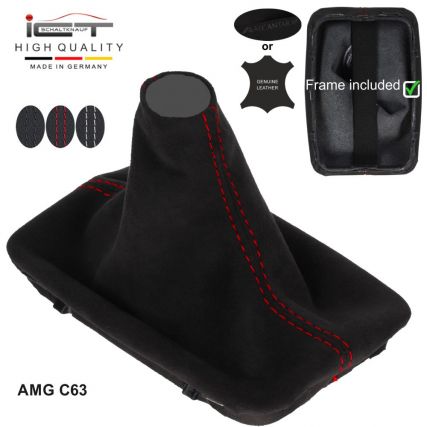 Mercedes W204 AMG C63 (2012-2015) pomello del cambio Alcantara pelle cuffia Mercedes W204 AMG C63 (2012-2015) pomello del cambio Alcantara pelle cuffia