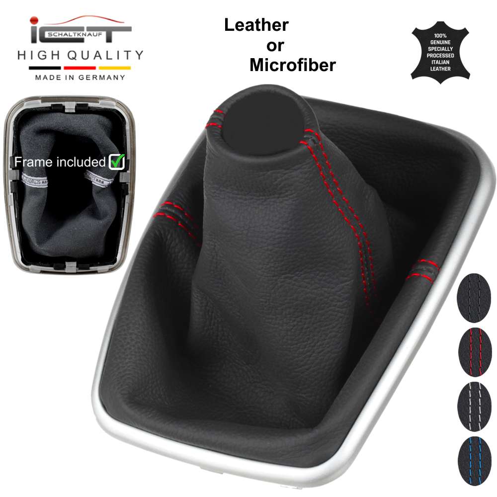 VW Golf 4 1J MK4 GTI Jetta 4 Bora R32 (1997-2005) pommeau de vitesse soufflet cuir Alcantara