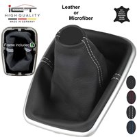 VW Golf 4 1J MK4 GTI Jetta 4 Bora R32 (1997-2005) manopla de câmbio de couro coifa com moldura de montagem