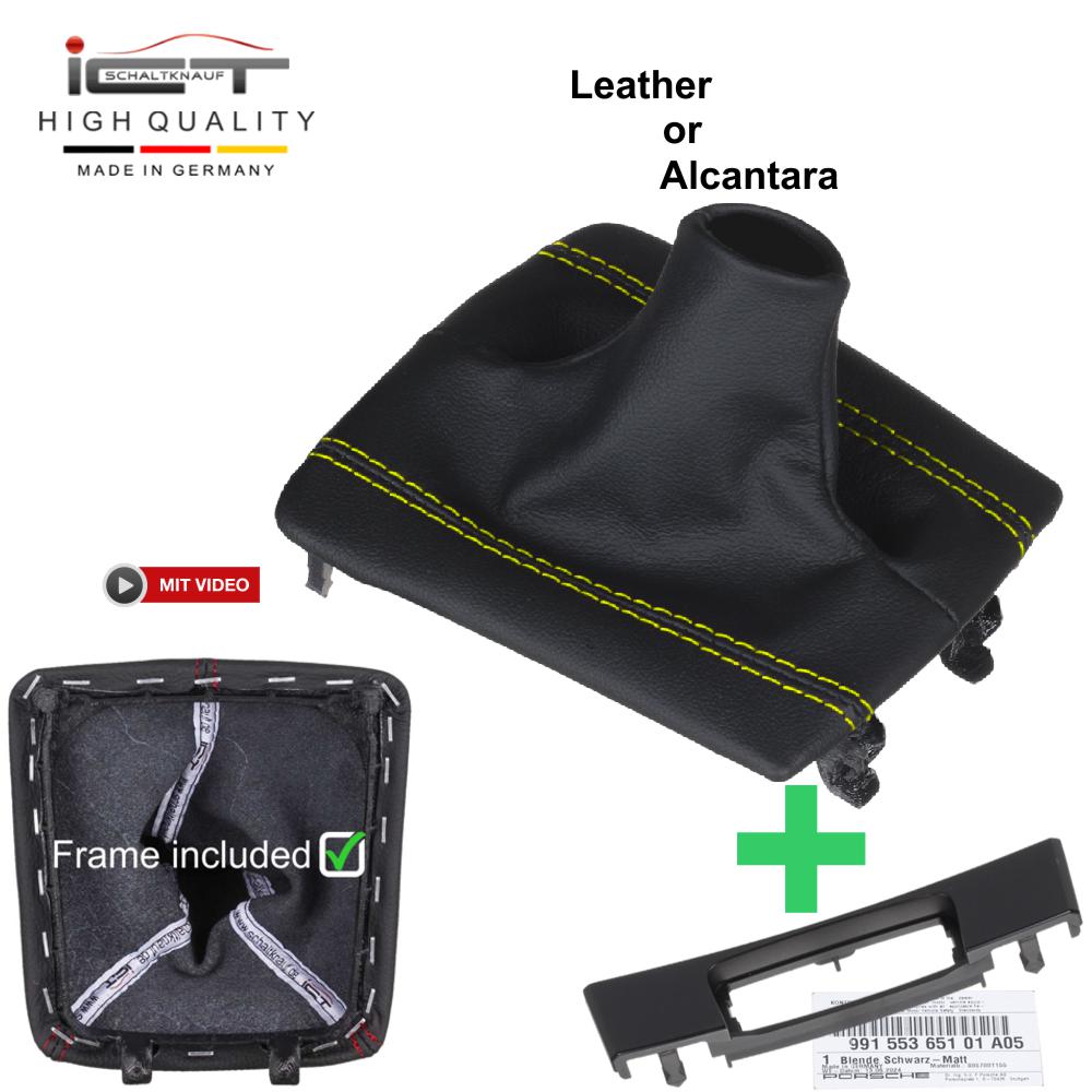Porsche PDK Boxster Cayman Spyder 718 911 991 981 982 Schaltknauf Schaltsack Alcantara leder schaltmanschette