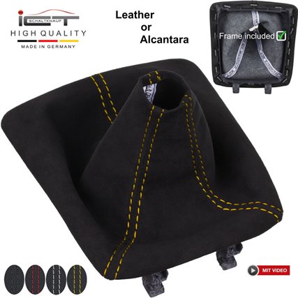 Porsche Boxster 718 981 Cayman 982 Spyder S GTS T550 (2013-) pomo de la palanca de cambios Alcantara cuero funda