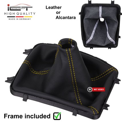 Pontiac GTO Holden Commodore VY VZ SS SV6 (2004-2006) pommeau de vitesse soufflet cuir Alcantara