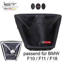 BMW F10, F11, F18 (2010-2017) shift gear knob boot gaiter cover Alcantara leather