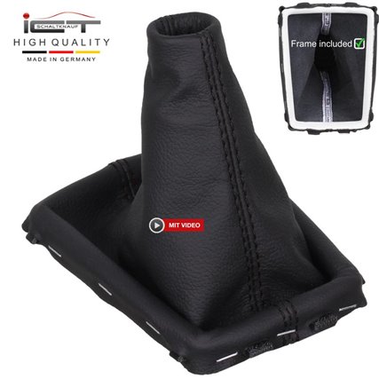 Volvo XC60 (2008-2017) pomello del cambio pelle e cuffia con telaio di montaggio