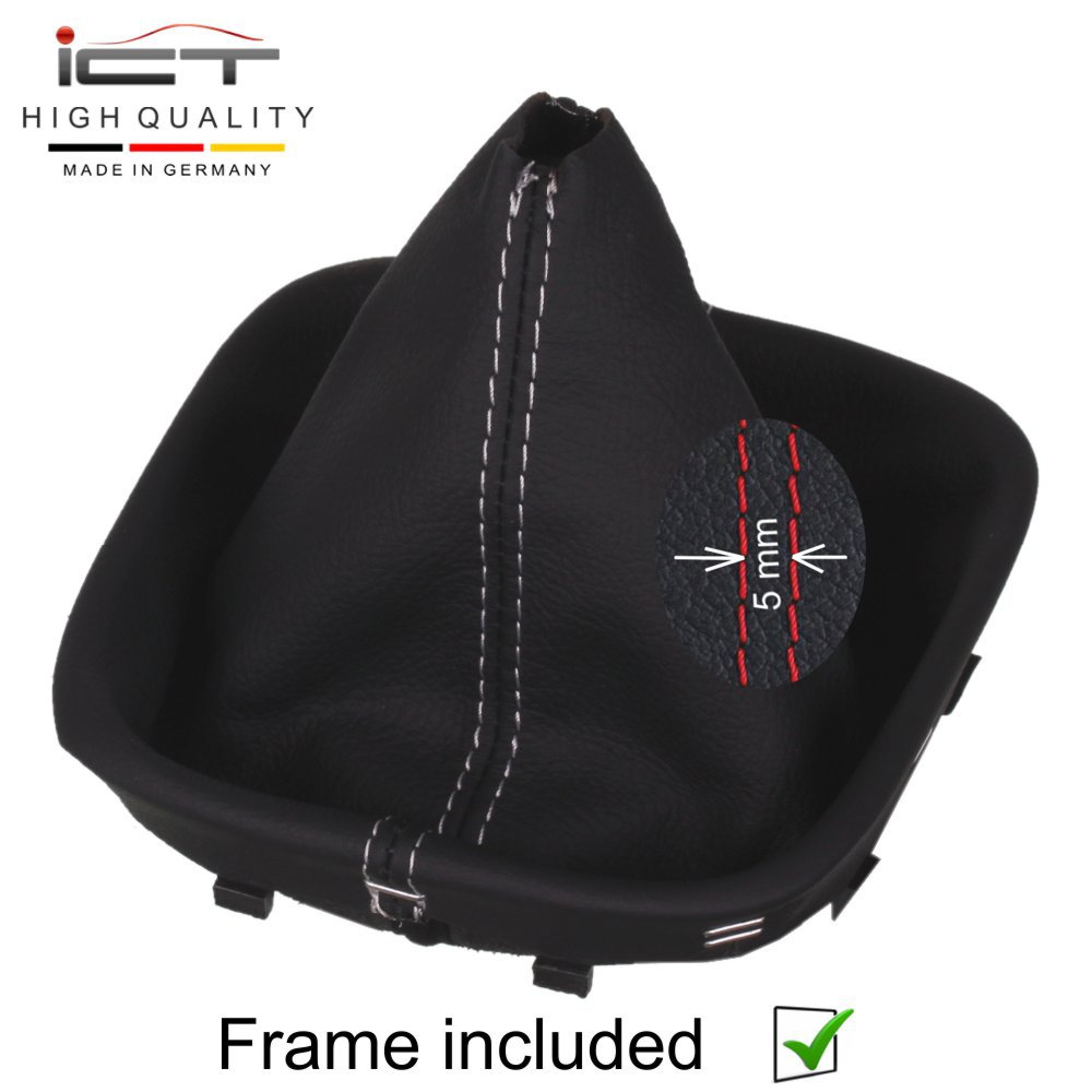 VW Golf 5 Golf 6 Eos Scirocco 3 MK5 MK6 (2003-2015) Schaltknauf Schaltsack Alcantara leder schaltmanschette