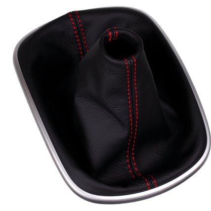 VW Passat 5B Typ 3B / 3BG / W8 (1996 – 2005) pomo de la palanca de cambios de cuero funda marco de montaje