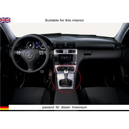 Mercedes C-Class Facelift W203 S203 CL203 W209 A209 (2004-2008) vista inferior da coifa de câmbio com cabo