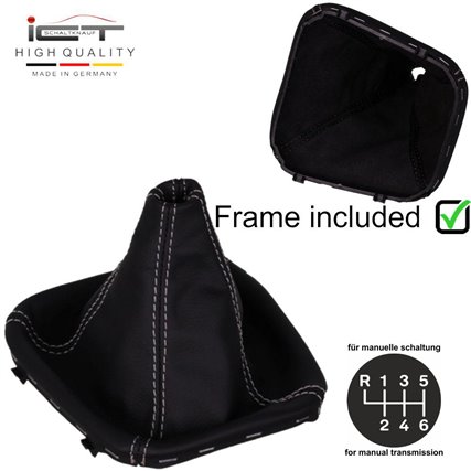 Mercedes C-Class Facelift W203 S203 CL203 W209 A209 (2004-2008) manopla de câmbio Alcantara couro coifa