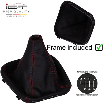 Mercedes C-Class Facelift W203 S203 CL203 W209 A209 (2004-2008) manopla de câmbio de couro coifa com moldura de montagem