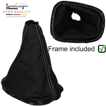 Mercedes C-Class Facelift W203 S203 CL203 W209 A209 (2004-2008) pomo de la palanca de cambios de cuero funda marco de montaje