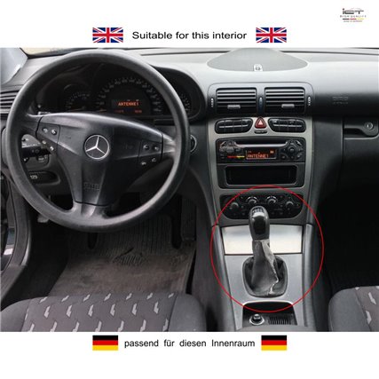 Mercedes C-Class W203 W209 CLK Cabrio Sportcoupe CL203 ( 2000 - 2005) schaltmanschette unten ansicht mit kabel