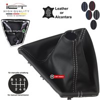 BMW Serie 1 Serie 2 F20 F21 F22 F23 (2010-2019) pomo de la palanca de cambios Alcantara cuero funda