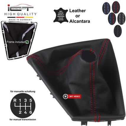 BMW Serie 3 Serie 4 F30 F31 F32 F33 F34 F36 (2011-2019) pomello del cambio Alcantara pelle cuffia