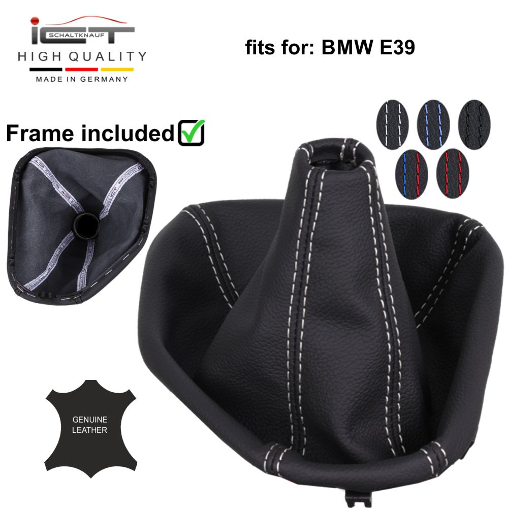 BMW Serie 5 E39 (1994–2004) pomo de la palanca de cambios Alcantara cuero funda