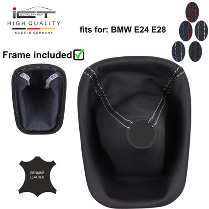 BMW Serie 5 BMW E28 (81-87) E24 (82-89) pomello del cambio Alcantara pelle cuffia BMW Serie 5 BMW E28 (81-87) E24 (82-89) pomello del cambio Alcantara pelle cuffia