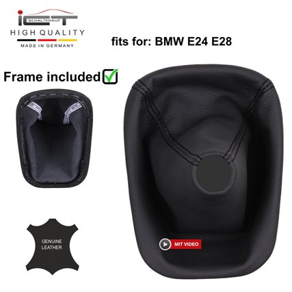 BMW 5er Reihe BMW E28 (81-87) E24 (82-89) Schaltknauf Schaltsack leder schaltmanschette mit rahmen