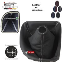 BMW Serie 5 E60 E61 Touring Facelift (2003-2010) pomo de la palanca de cambios Alcantara cuero funda