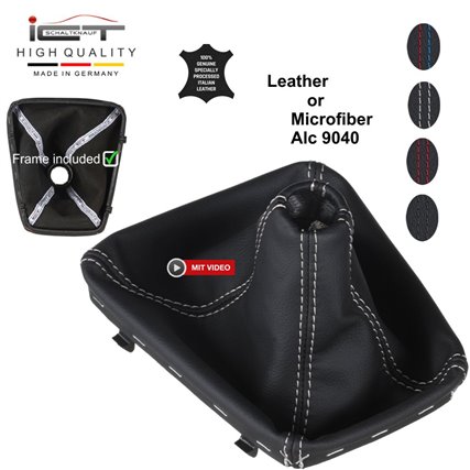 BMW 3 Series E36 Compact (1993 – 2000) shift gear knob boot gaiter cover Alcantara leather