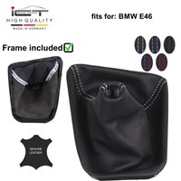 BMW 3er Reihe E46 (1999-2004) Schaltknauf Schaltsack Alcantara leder schaltmanschette