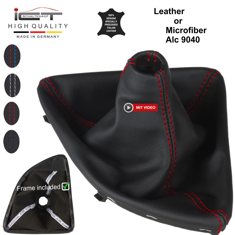 BMW 1 Series E87 E81 E82 E88 (2004 – 2011) manopla de câmbio Alcantara couro coifa