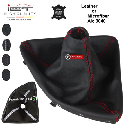 BMW 1 Series E87 E81 E82 E88 (2004 – 2011) manopla de câmbio Alcantara couro coifa