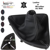 BMW 1 Series E87 E81 E82 E88 (2004 – 2011) manopla de câmbio de couro coifa com moldura de montagem