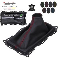 BMW X Series X3 E83 F25 (2004-2017) pomello del cambio pelle e cuffia con telaio di montaggio