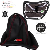 Mercedes Sprinter W906 VW Crafter 2E C1 (2006-2018) manopla de câmbio Alcantara couro coifa