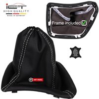 Mercedes Sprinter W906 VW Crafter 2E C1 (2006-2018) pomo de la palanca de cambios de cuero funda marco de montaje