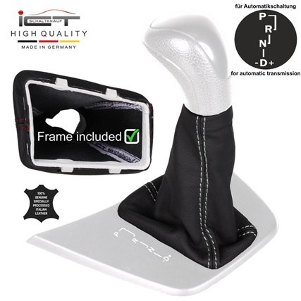 Mercedes Sprinter W906 VW Crafter 2E C1 (2006-2018) Automatic shift gear knob boot gaiter cover Alcantara leather