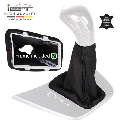 Mercedes Sprinter W906 VW Crafter 2E C1 (2006-2018) Automatic Schaltknauf Schaltsack leder schaltmanschette mit rahmen