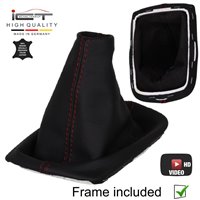 Volvo C30 C70 S40 V50 (2004-2013) pomo de la palanca de cambios de cuero funda marco de montaje