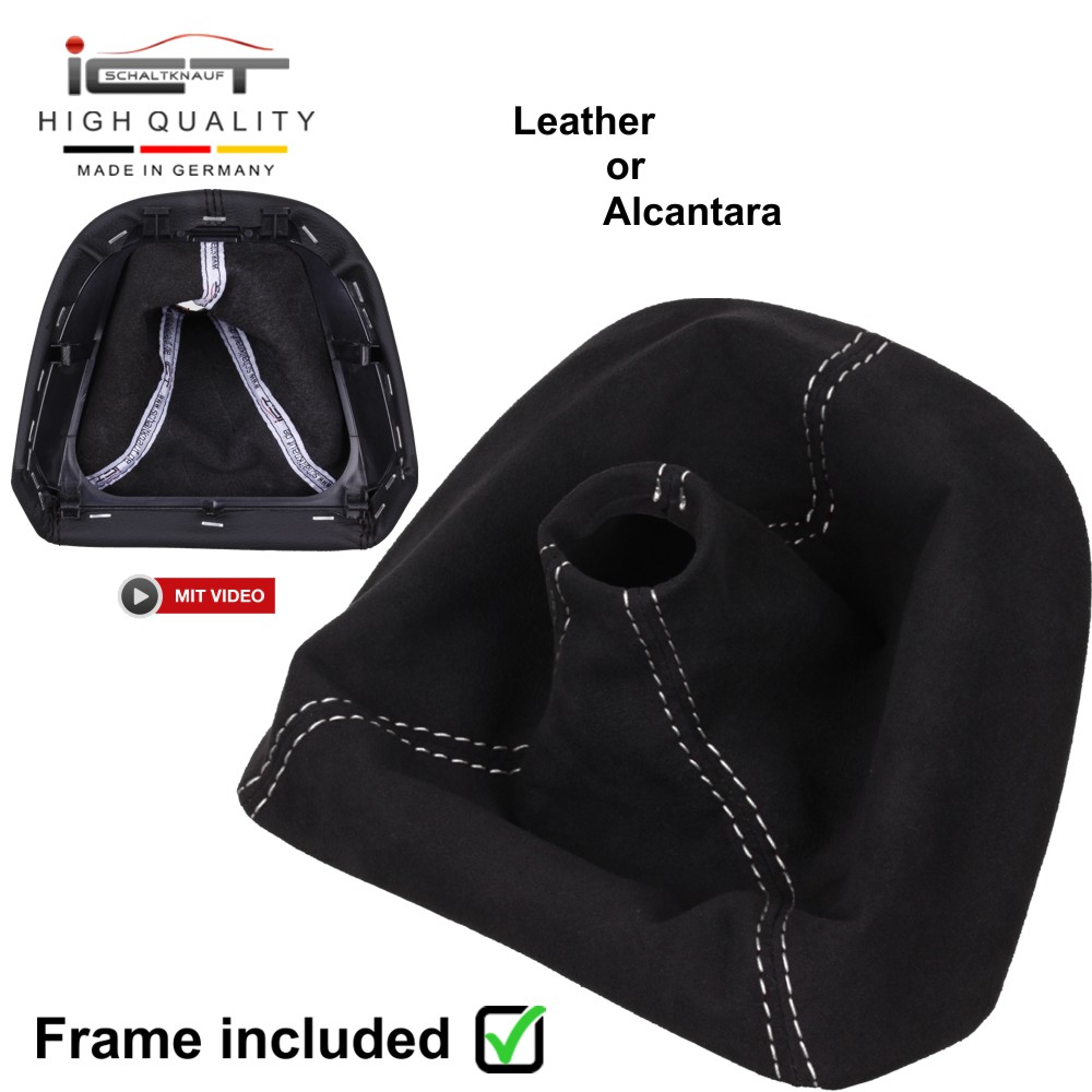 Porsche 911 Carrera  997 Boxster 987 Cayman (2004–2013) manopla de câmbio Alcantara couro coifa