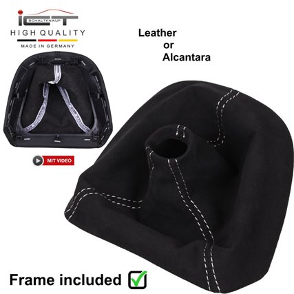 Mercedes Benz  SLK R171 (2004-2011) Manuel pomo de la palanca de cambios Alcantara cuero funda