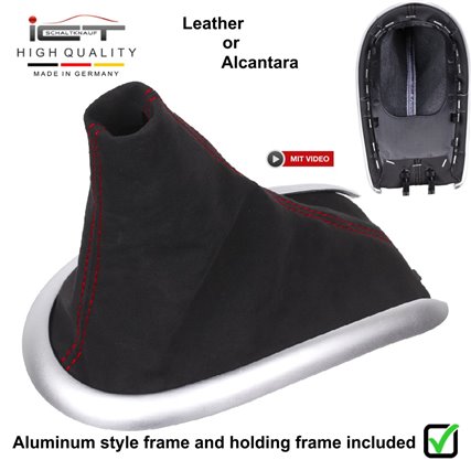 Porsche Boxster 986 911 996 (1996–2005) Schaltknauf Schaltsack leder schaltmanschette mit rahmen