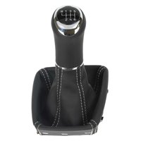 Pour Audi A4 B5 Typ 8D Facelift (1999-2001) Pommeau de levier vitesse avec soufflet cuir 5-vitesses 6-vitesses Éclairé par LED