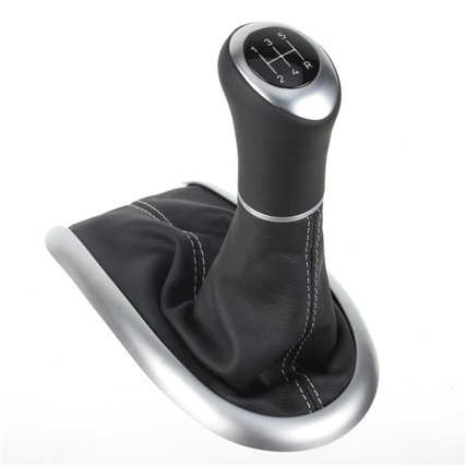 ict pomello del cambio con cuciture grigie Porsche Boxster Typ 986 (1996-2004)