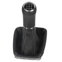 ict pomo de la palanca de cambios con costuras grises Seat Exeo Typ 3R (2008-2013)