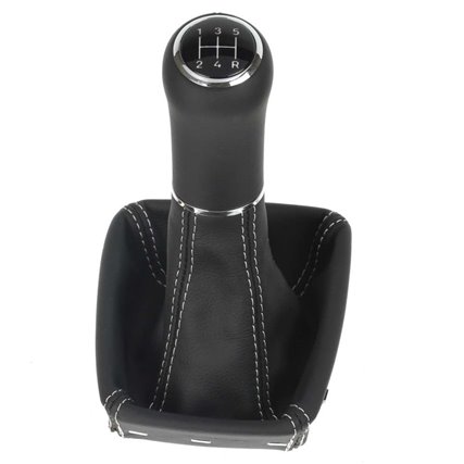 ict pomello del cambio con cuciture grigie Seat Exeo Typ 3R (2008-2013)