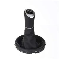 ict shift knob with grey stitching VW Bus T5 2003–2015 Transporter Caravelle Multivan California