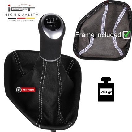 ict pomo de la palanca de cambios con costuras grises BMW Serie 5 E39 (1994-2004)