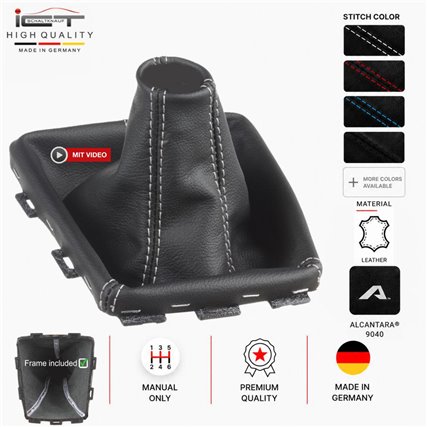 Saturn Sky Opel GT Turbo Daewoo G2X Schaltsack leder schaltmanschette mit rahmen