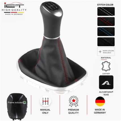 Opel Karl, Vauxhall Viva, Chevrolet Spark pomo de la palanca de cambios Alcantara cuero funda